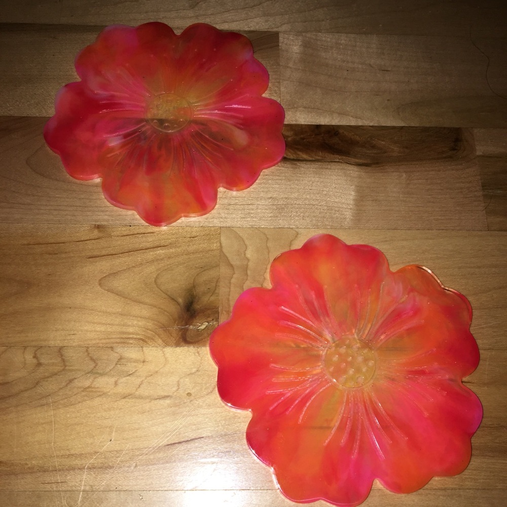 Coaster set decor resin boho unique gift cute hip